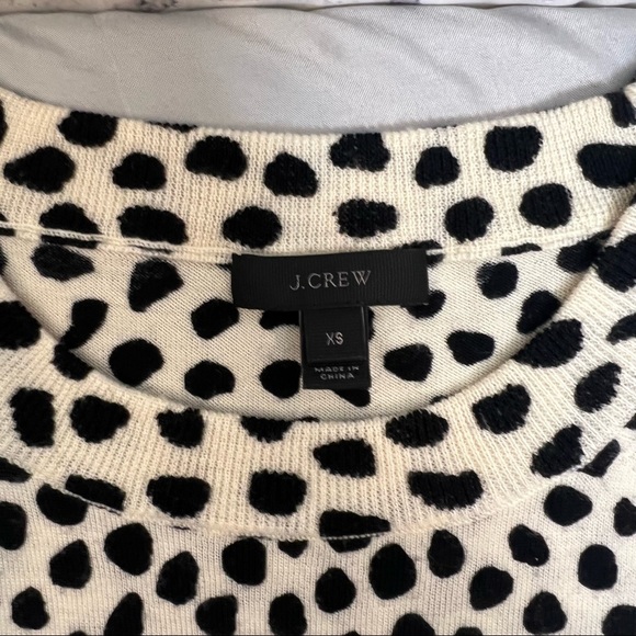 J Crew Merino Wool Pullover Sweater Womens Large Top Multicolor Leopard - Picture 10 of 11